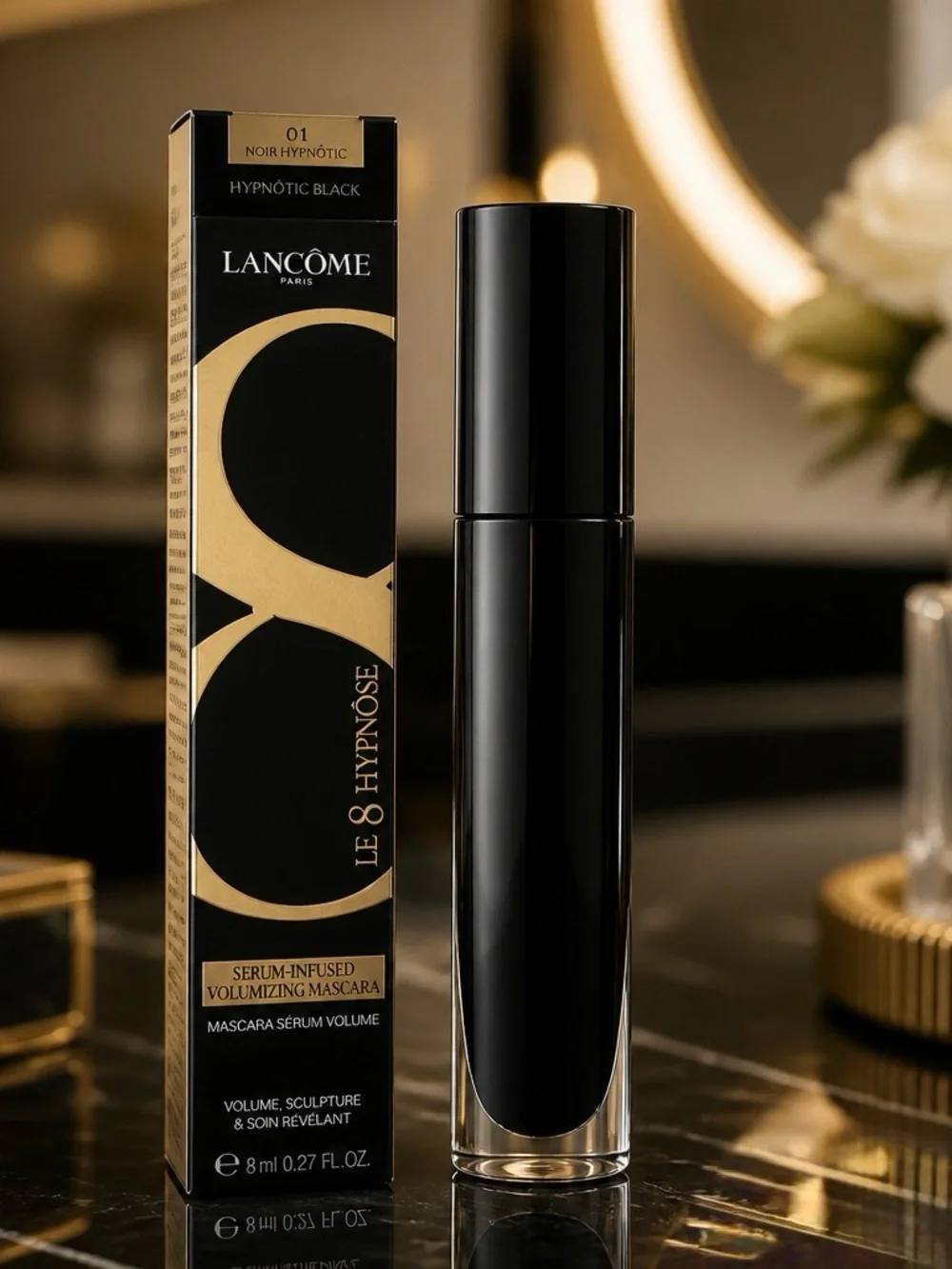 Le 8 Hypnôse Serum-Infused Volumizing Mascara - Noir Hypnôtic (Black)